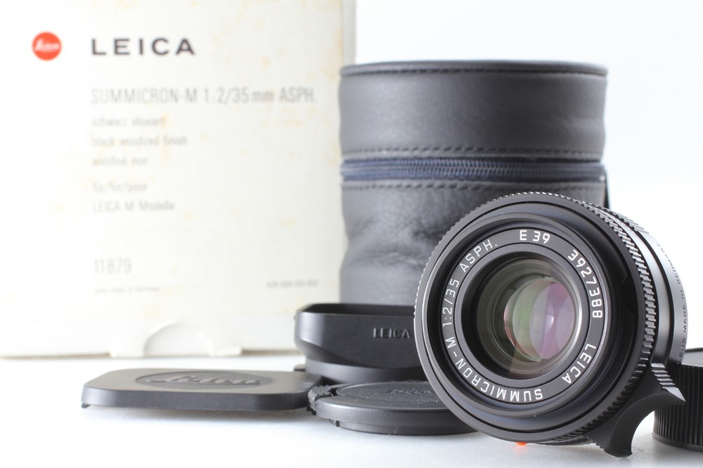 Full Set [MINT] Leica Summicron-M 35mm f2 ASPH Lens Black 6 Bit 11879 E39 Japan
