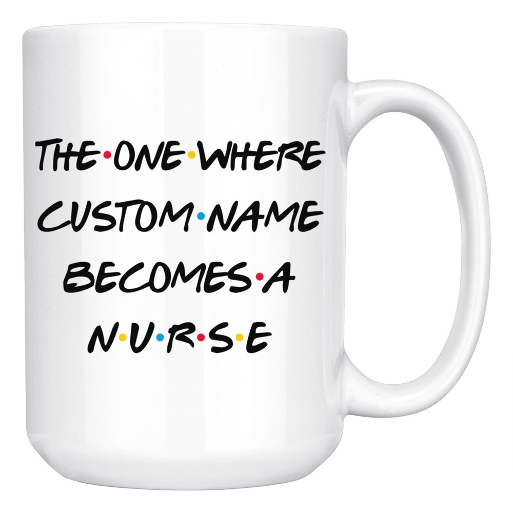 Personalized Nurse Career Job Promotion Coffee Mug, Nurse Graduation Gift