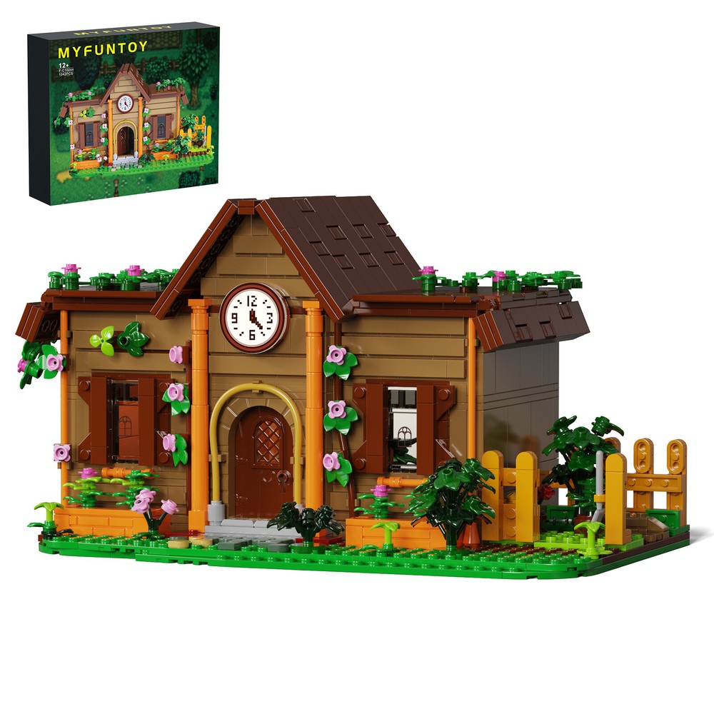 MOC Star Community Center Forest Garden Cabin Building Blocks Set  