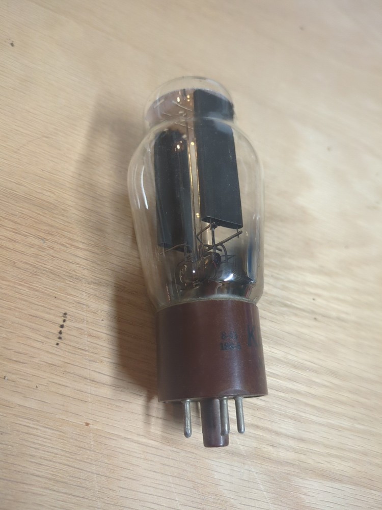 KEN-RAD 8-43 Hanging Filament Black Plate Rectifier Tube UNTESTED AS IS