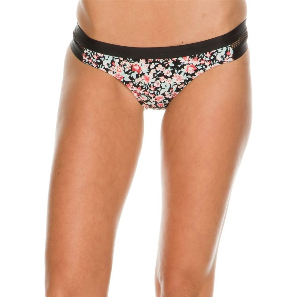 Volcom X-Large Black Floral Desert Bloom Bikini Swimsuit Bottoms NWT XL