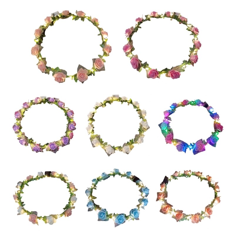 Luminous Girl Handmade Elegant Spring Flower Hair Ornament Headband