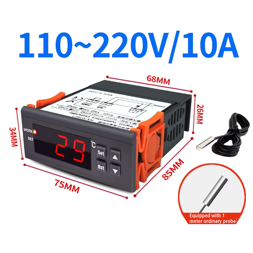 Digital Celsius Thermostat Controller AC110V with Relay Sensor-image