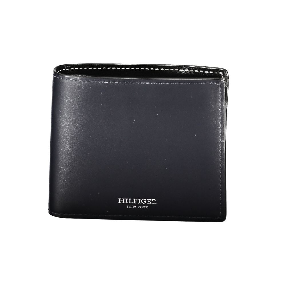 Tommy Hilfiger Genuine Blue Leather Wallet for Men Stylish & Durable