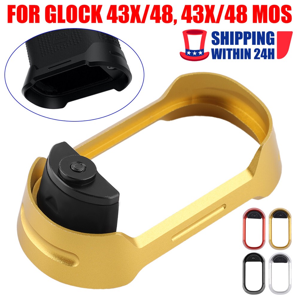 TOP！New Anodized Aluminum Flared Magwell For Glock 43X 48 G43X G48