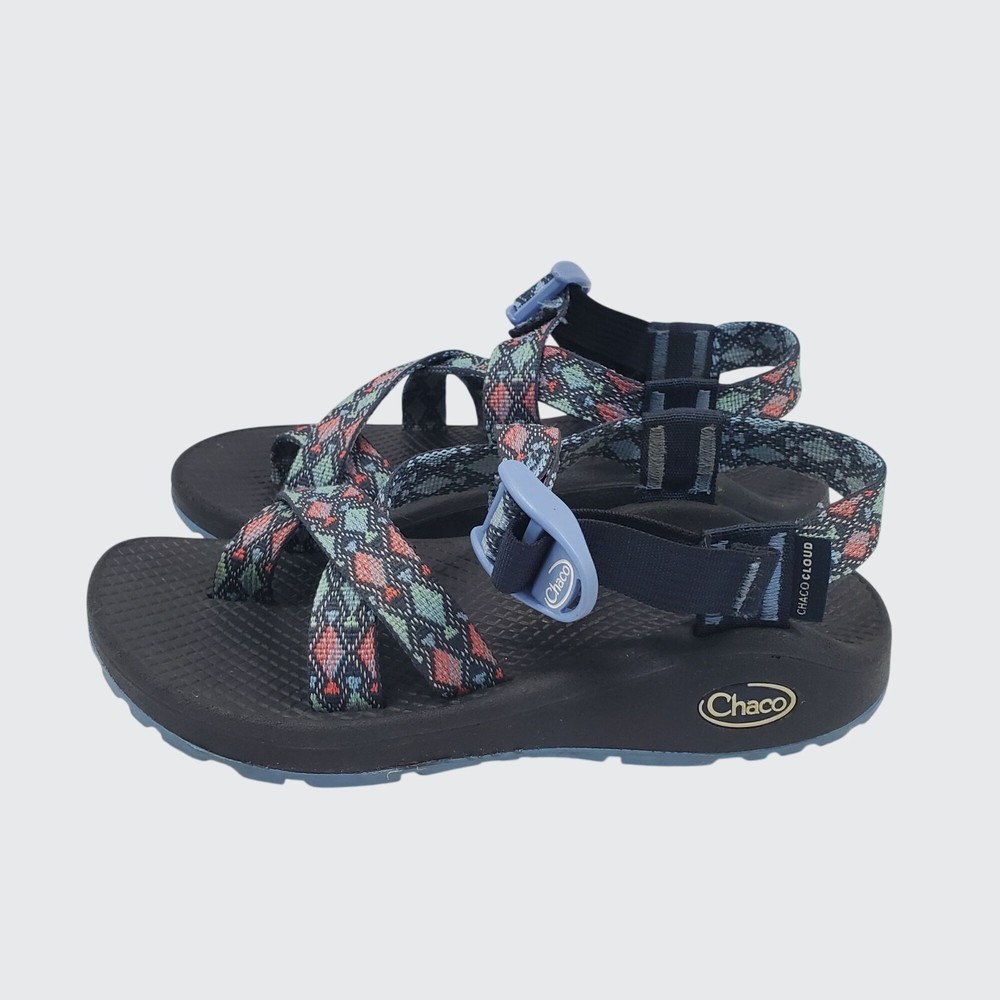 Preowned Chaco Z Cloud 2 Trace Eclipse Blue Sport Sandals Size 5 EU 36 22 CM