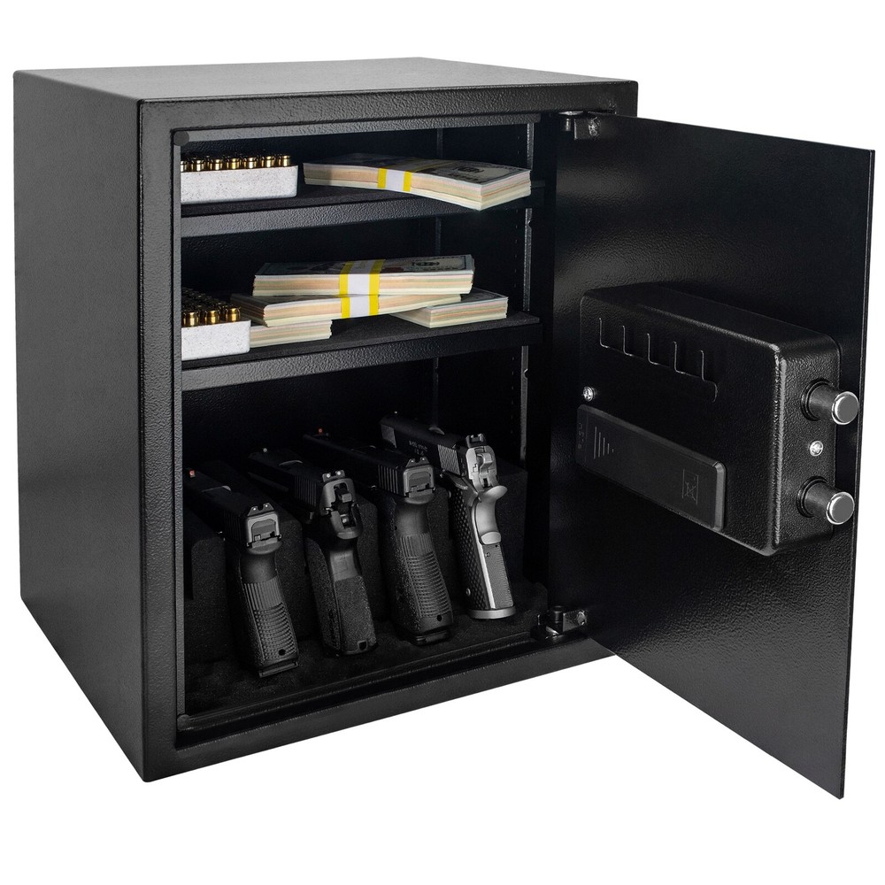 Biometric High Quality Home Offie Secure Box 3 Way Access 1.33 Cubic Feet-image