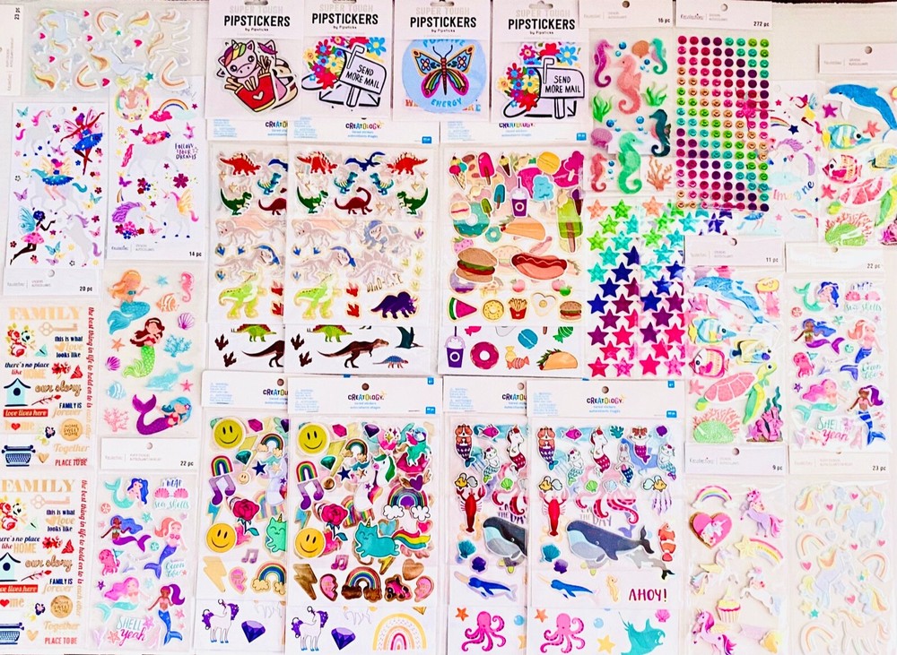 Lot! BIG Bulk Stickers Planner Craft Scrapbook Supplies Fun Themes  | 798+ Pcs.