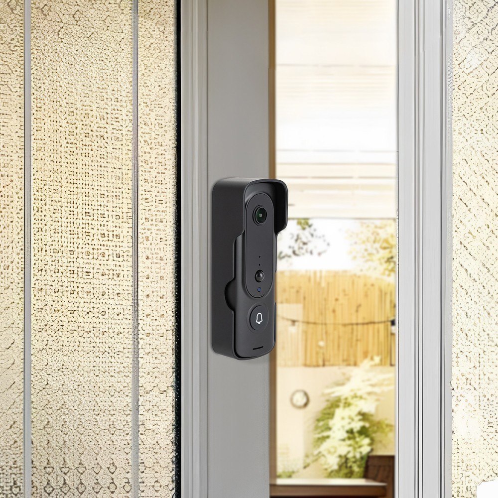Visual Wi-Fi Doorbell Camera with Chime and Night Vision for Home Security-image