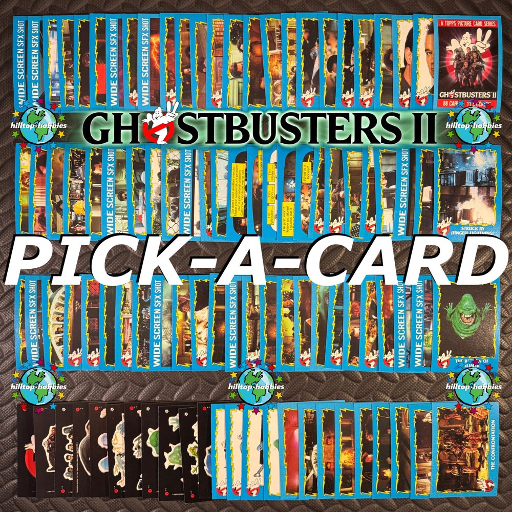 1989 Topps Ghostbusters II Sticker Cards 1-88 Pick-A-Card or Wrapper