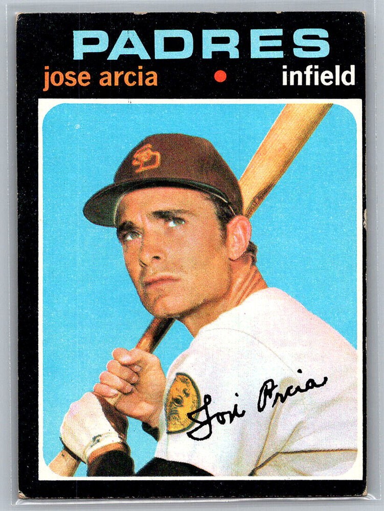 # 134 Jose Arcia San Diego Padres 1971 Topps