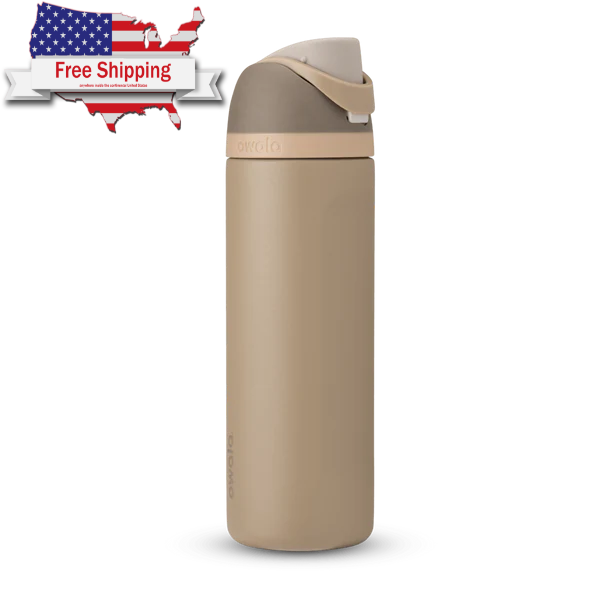 Owala FreeSip 24oz Insulated Stainless Steel Water Bottle in Down to Earth