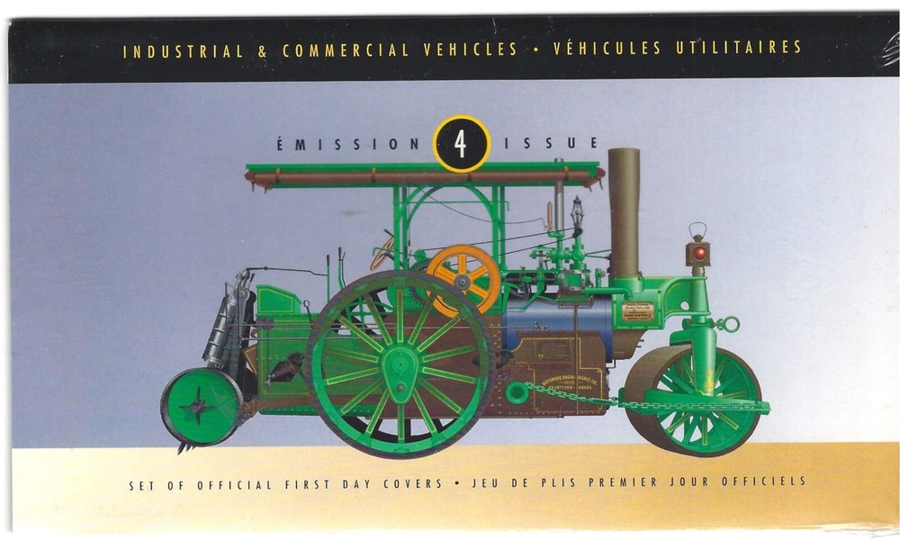 Canada  Thematic Collection #71 Industrial Vehicles 4 FDC unopened