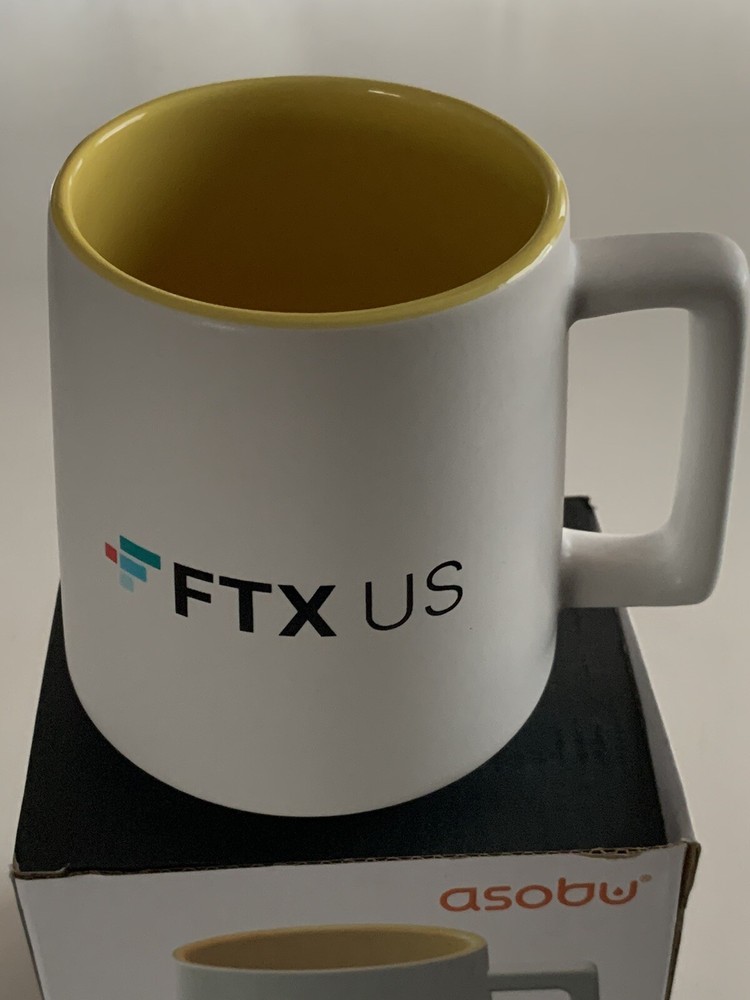NIB FTX US Logo Coffee Mug Tea Cup SBF Bankman Fried Cryptocurrency Real No Joke-image