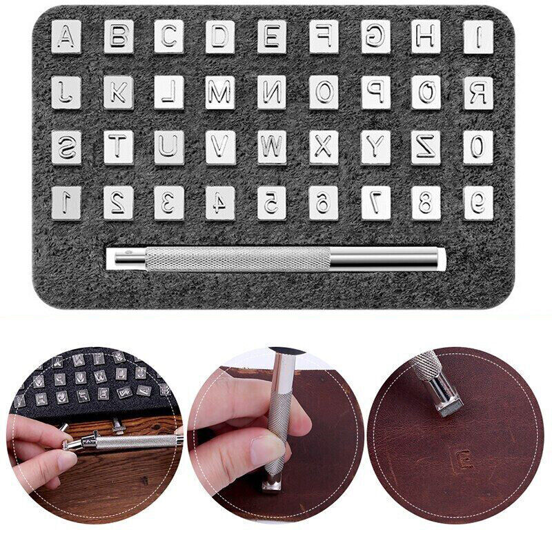 Metal Stamping Kit Punch Number Letter Alphabet Tools Jewelry Metal Leather DIY