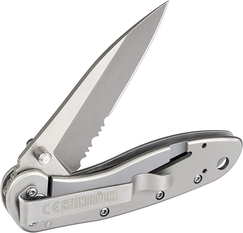 Folding Pocket Knife W/Clip 3.1inch Sandvik 14C28N Stainless Steel For Camping