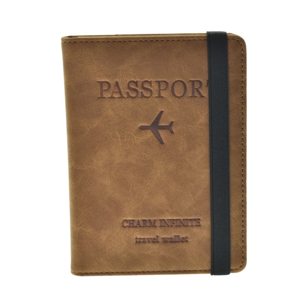 Slim RFID-Blocking Travel Wallet for Credit Cards & Passport Holder-image