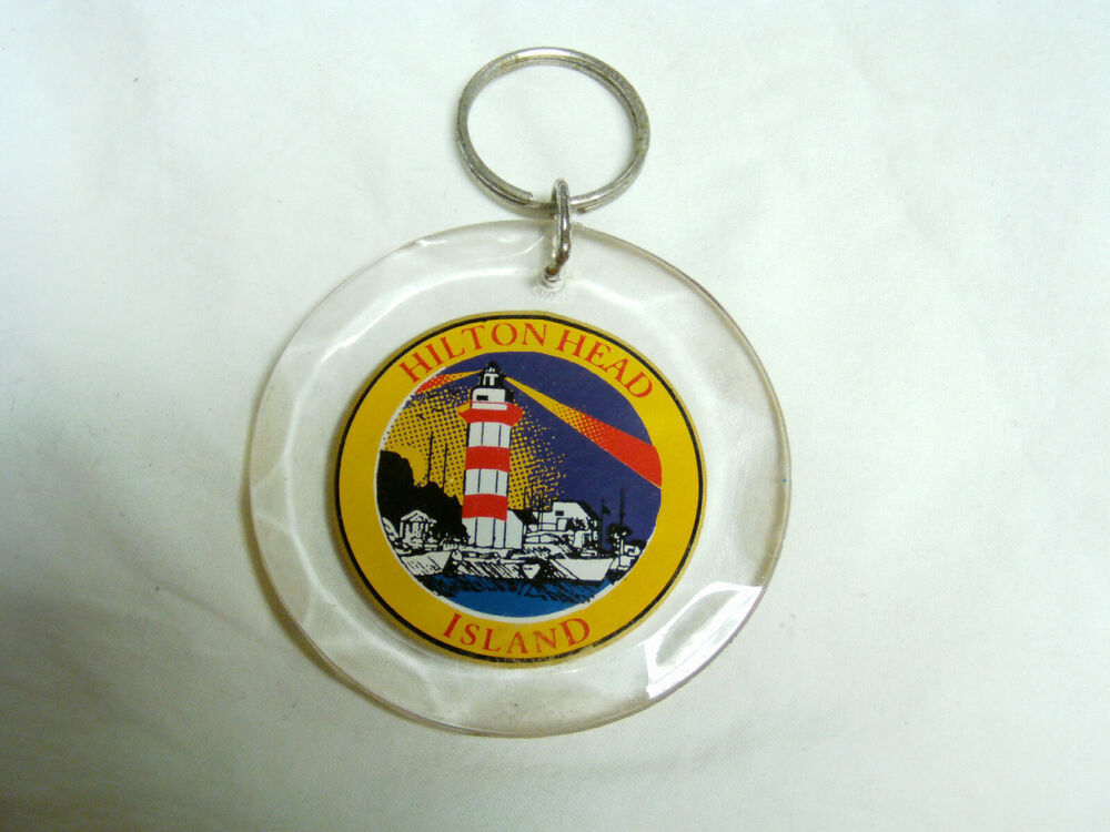 VINTAGE HILTON HEAD LIGHTHOUSE, KEY CHAIN