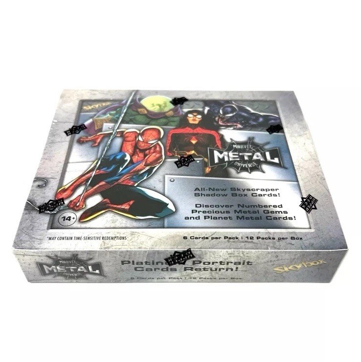 Upper Deck 2021 Marvel Metal Universe Spider-Man Trading Cards Hobby Box SEALED