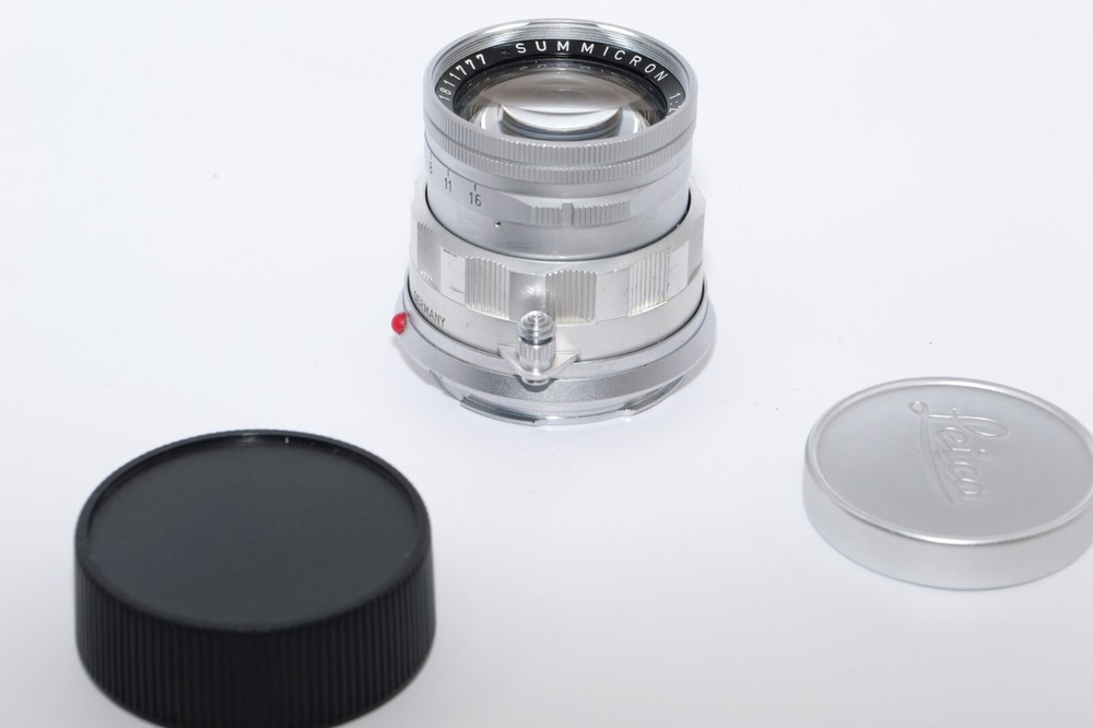 Leica RIGID Summicron 50mm f2 Standard lens for Leica M cameras. Caps. CLA 2023.