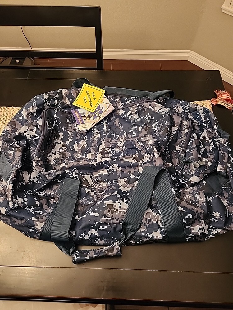 US NAVY 31x15x15 Jumbo Square Duffel Bag for Cargo Travel and Equipment Gear