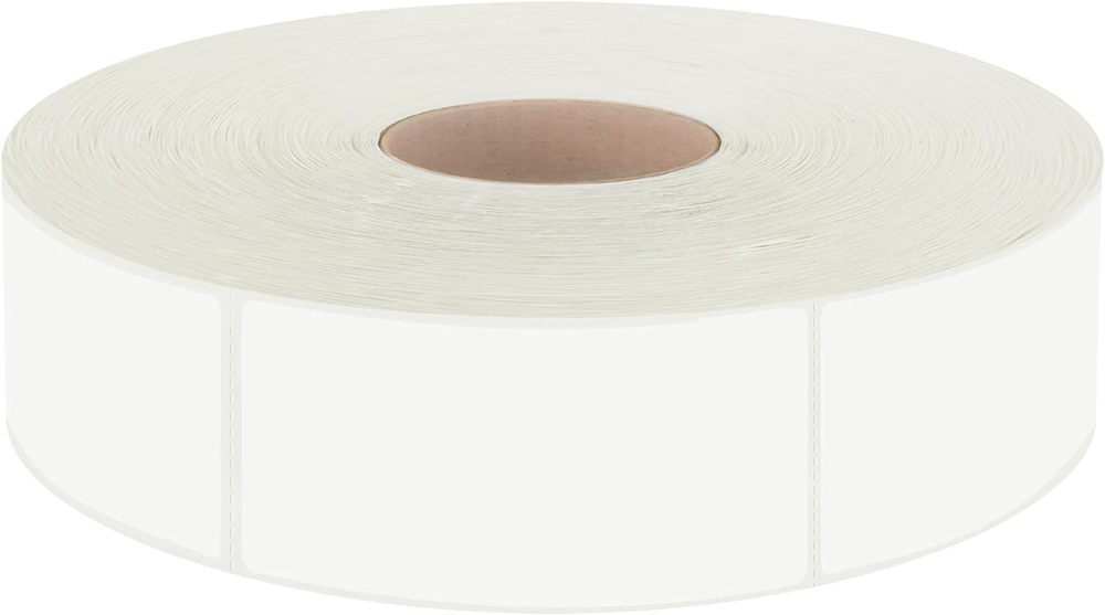 600 PCS White Rectangular Stickers, Blank Write on Labels Self-Adhesive Stickers