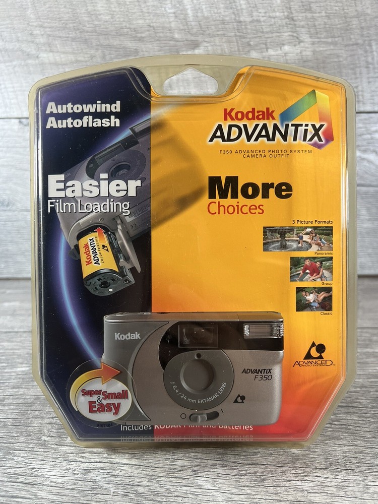 Vintage Kodak F350 Advantix Point & Shoot Film Camera New Unopened W/Film