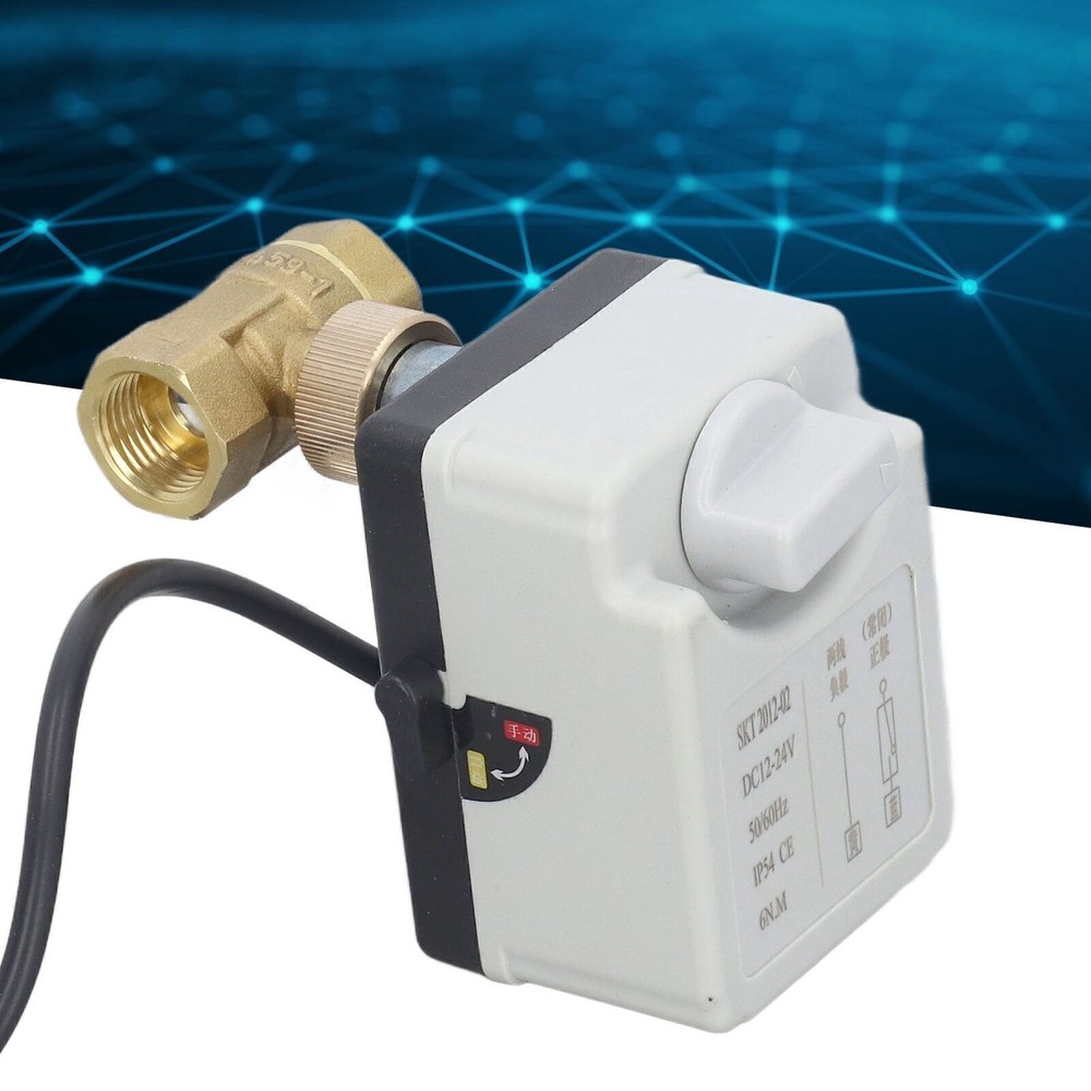 Motorized Ball Valve Manual Automatic 2 Wire 2 Way Normally Closed DN15