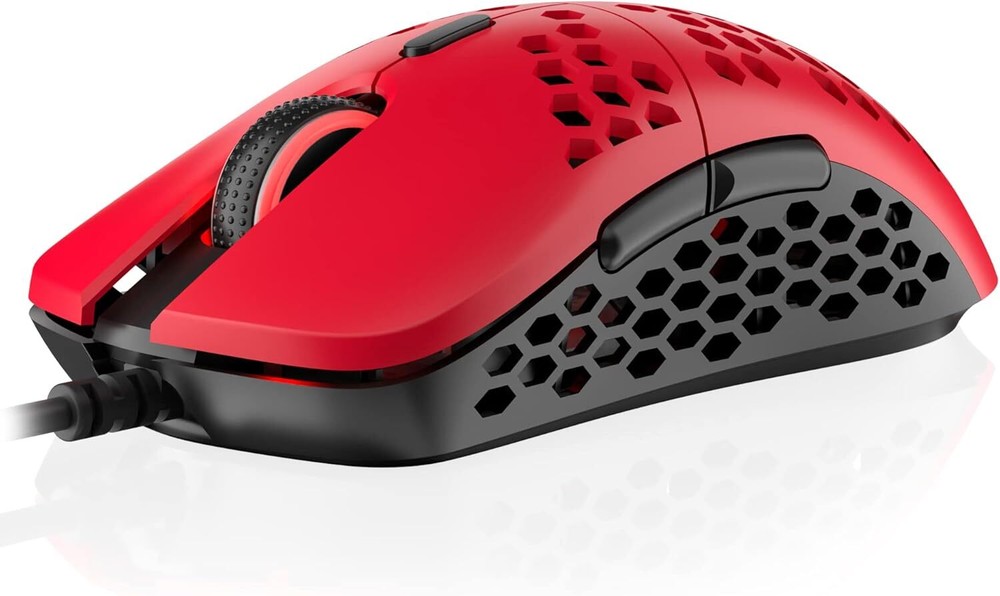 Mira M Ultra-Light RGB Gaming Mouse with Honeycomb Shell Weighing 63g