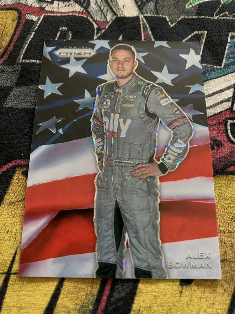 2021 Panini Prizm Racing Alex Bowman USA Flag SP NASCAR