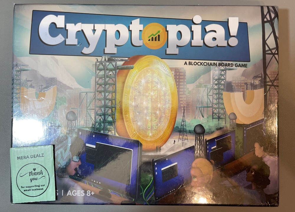 Cryptopia Cryptocurrency Blockchain Board Game Family Educational Tech Investing-image