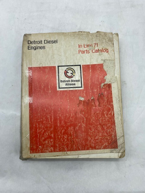 Detroit Diesel Engine In-Line 71 Factory Shop Parts Catalog Book SKUS