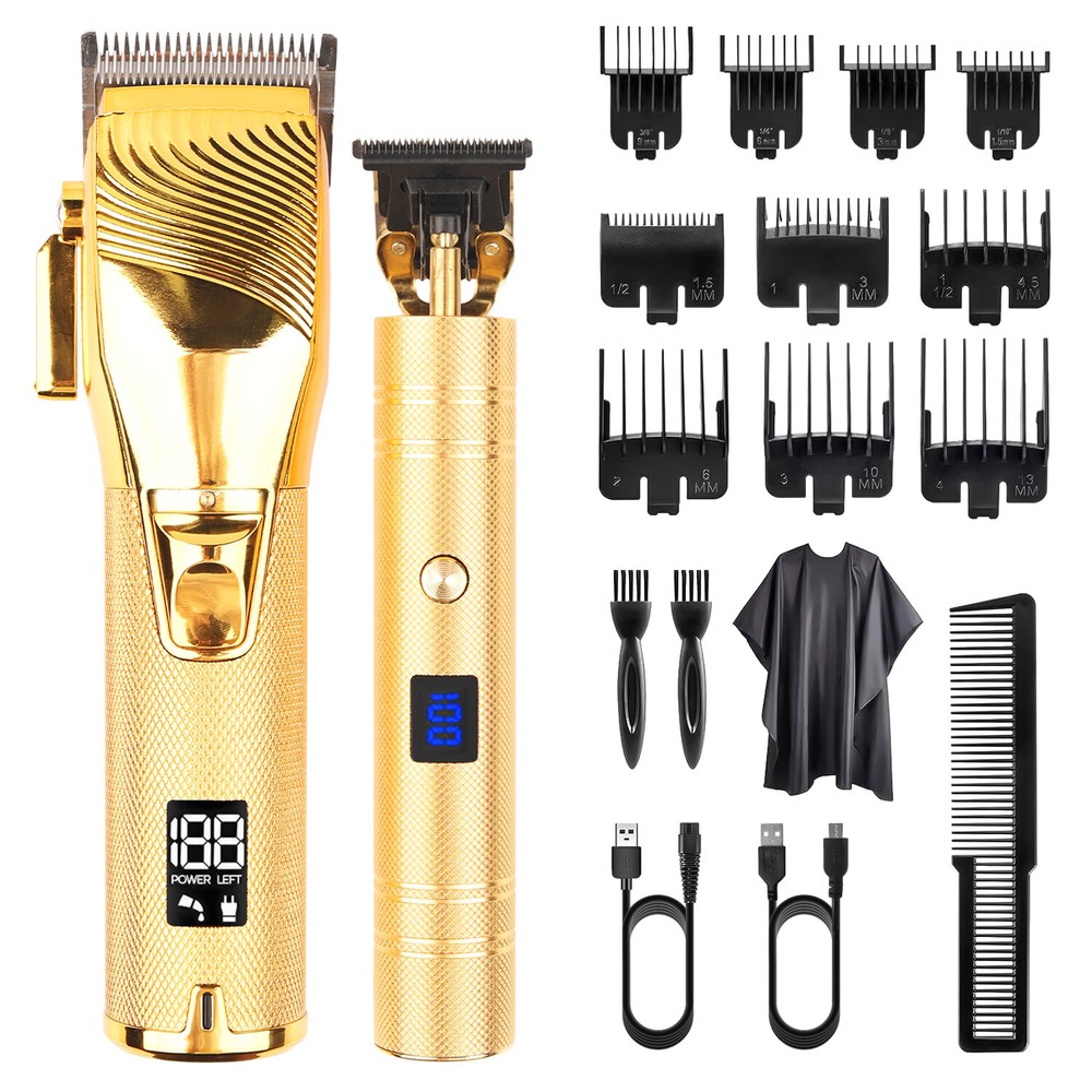 Kit de corte de pelo inalámbrico cortapelos profesional para hombres cortapelos de peluquero recortadora de barba