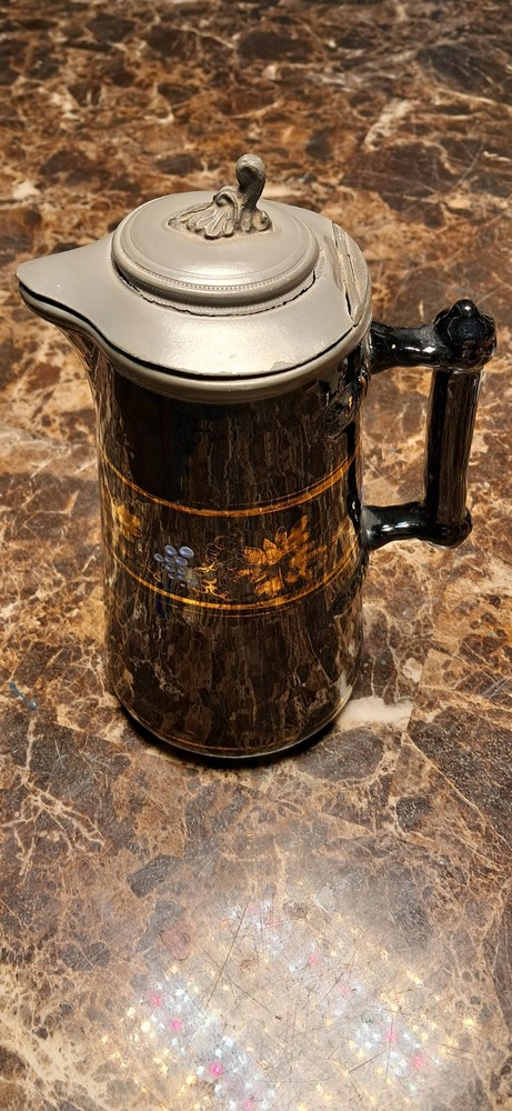 Antique 1882c Scottish Flagon Stein Fife Pottery by Robert Heron pre Wemyss Ware