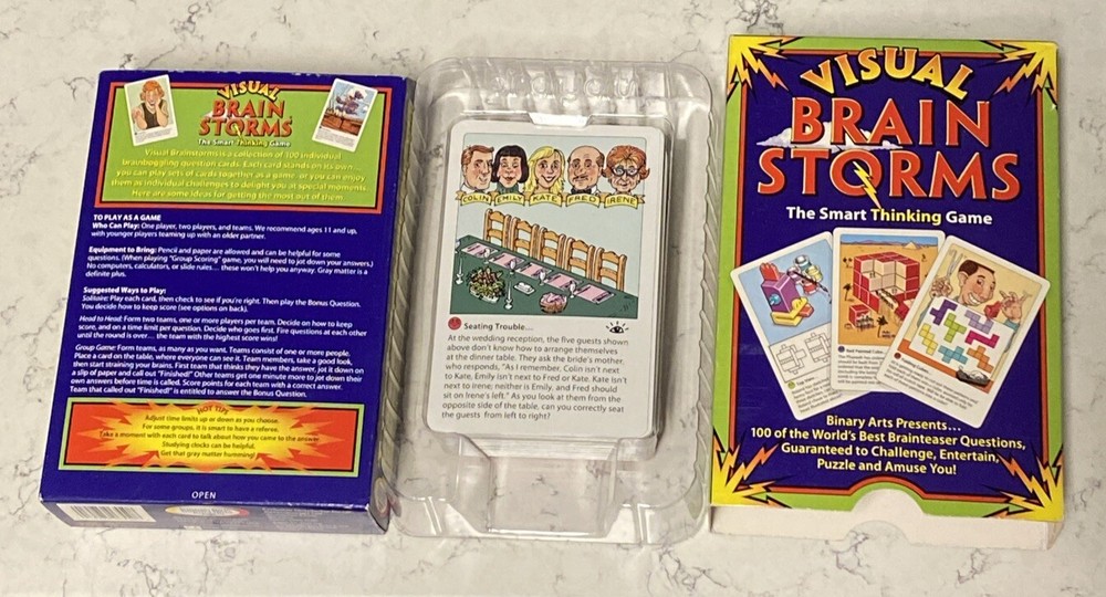 Visual Brainstorms; The Smart Thinking Game (Binary Arts; 1995) 100% Complete-image