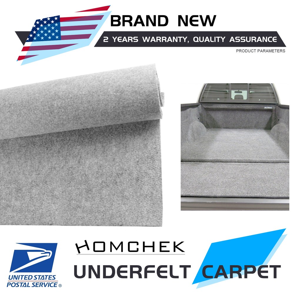 Light Gray Marine Boat Carpet Underfelt Liner 2sqm 22SQFT Trunk Upholstery