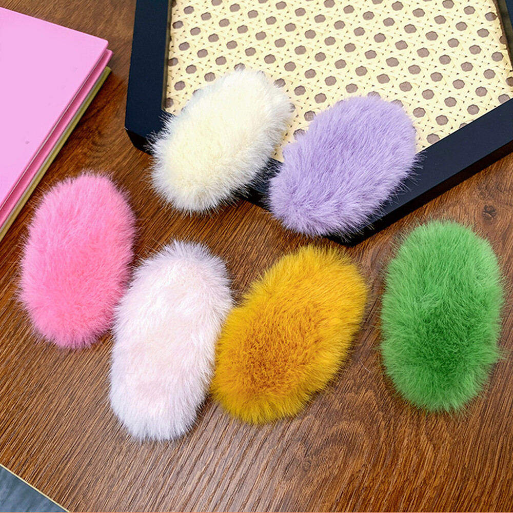 Hair Accessories Fluffy BB Clip Side Clip Soft Bangs Clip Barrettes