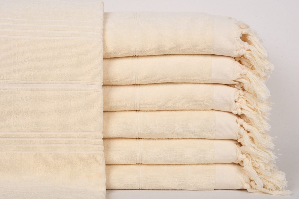 Custom Beach Towel, Natural Towel, 36x71 Inches, Striped,Terry Towel