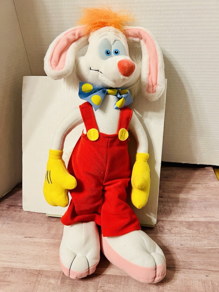 Roger Rabbit 18 Inch 1988 Vintage Plush Doll Playskool Who Framed Roger Rabbit