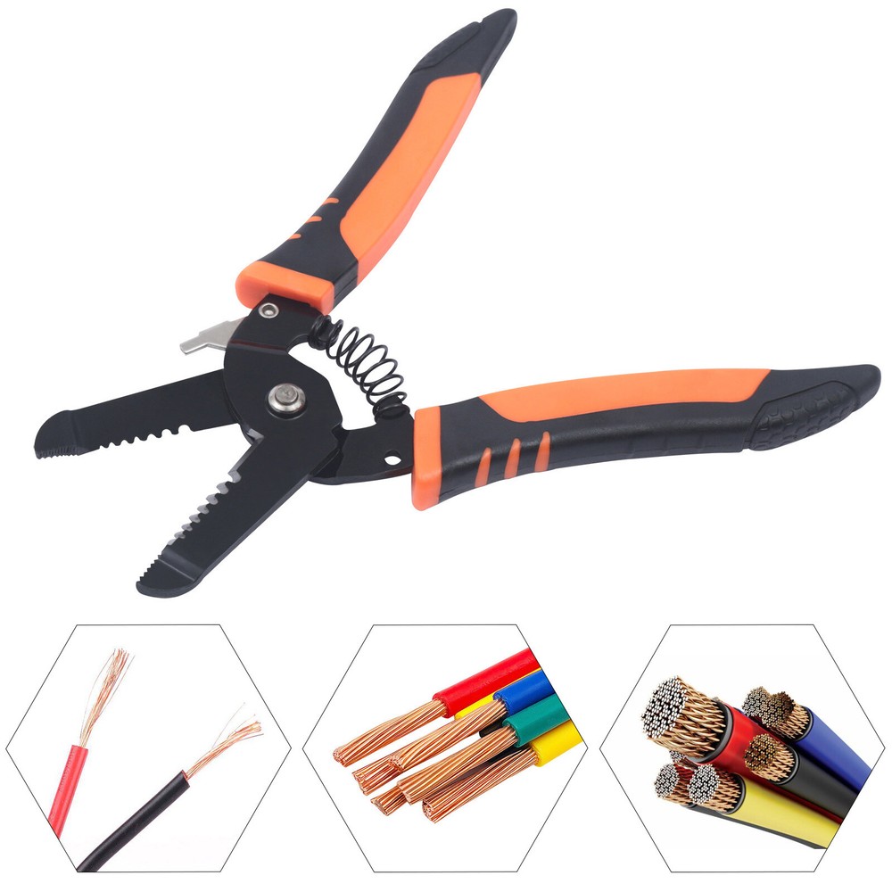 Professional Wire Stripper Cutter Crimper Cable Stripping Pliers Tool Wire Cut