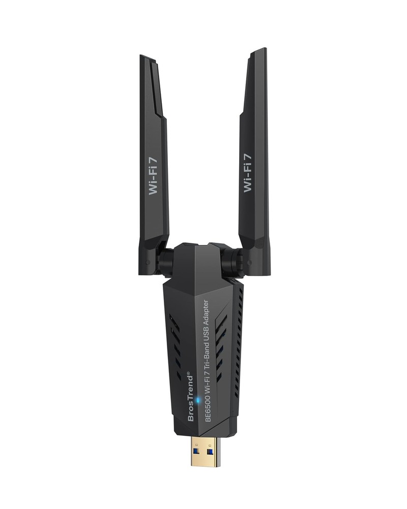 BE6500 Tri-Band USB WiFi 7 Adapter for Desktop Long Range High Speed