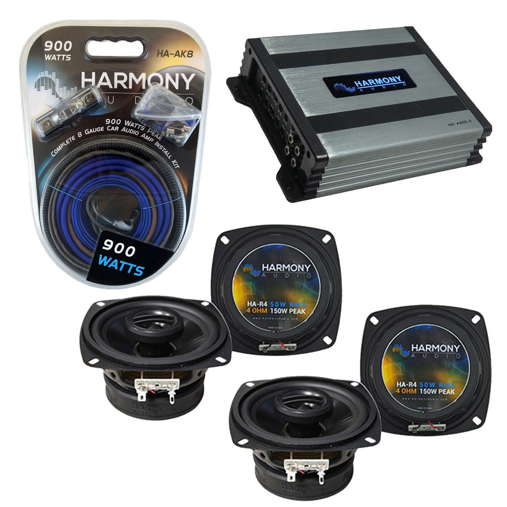 1986-1989 Volvo 240 Series OEM Speaker & R4 HA-A400.4 Amp Replacement