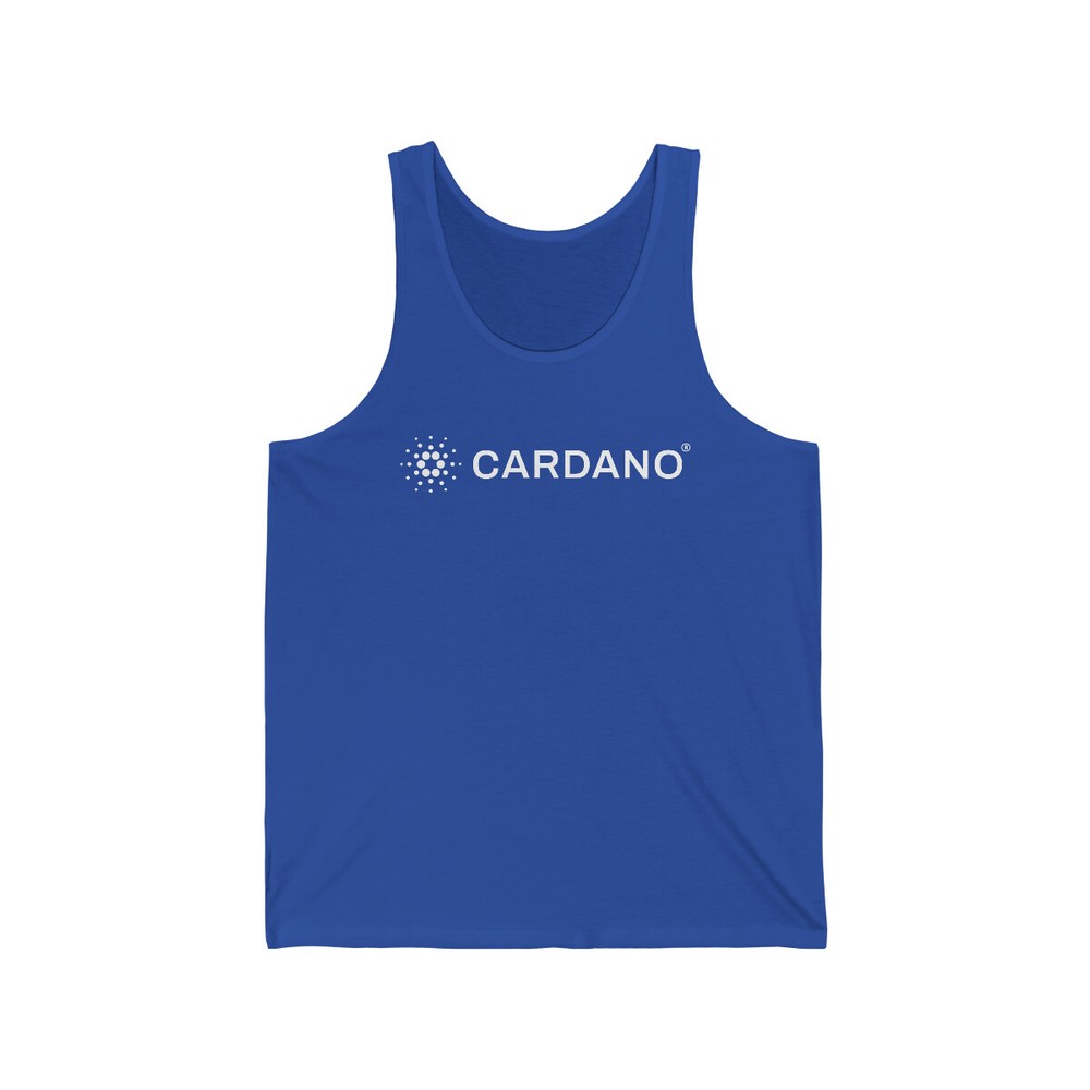Cardano ADA Unisex Jersey Tank Top, Crypto Tank Top, Cryptocurrency, HODL-image