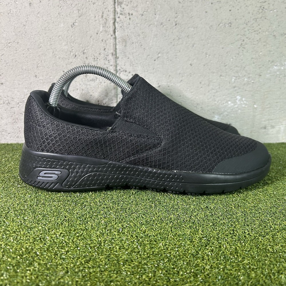 Skechers Marsing Work Slip Resistant Black 77275 Shoes Women’s 10