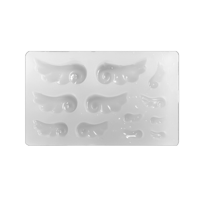 Epoxy Resin Shaker Filler Silicone Mold for Quicksand Letter Casting