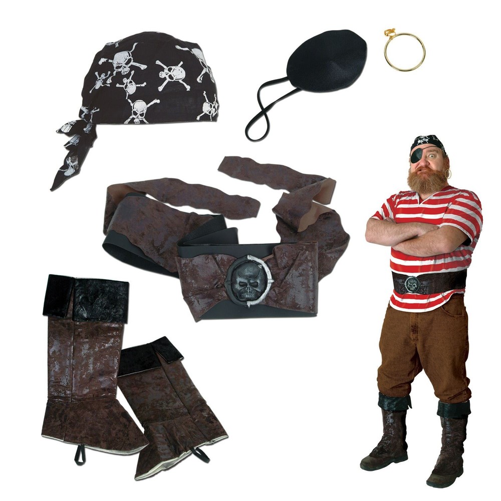 Beistle Pirate Party Set - Themed Decorations for Pirate Themed Events