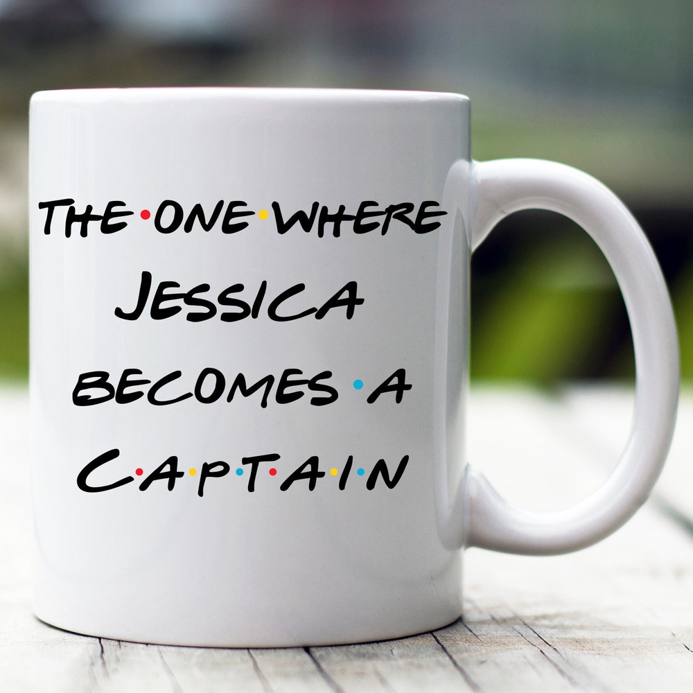 Personalized Captain Graduation Mug Captain Promotion Gift Graduation Gift For
