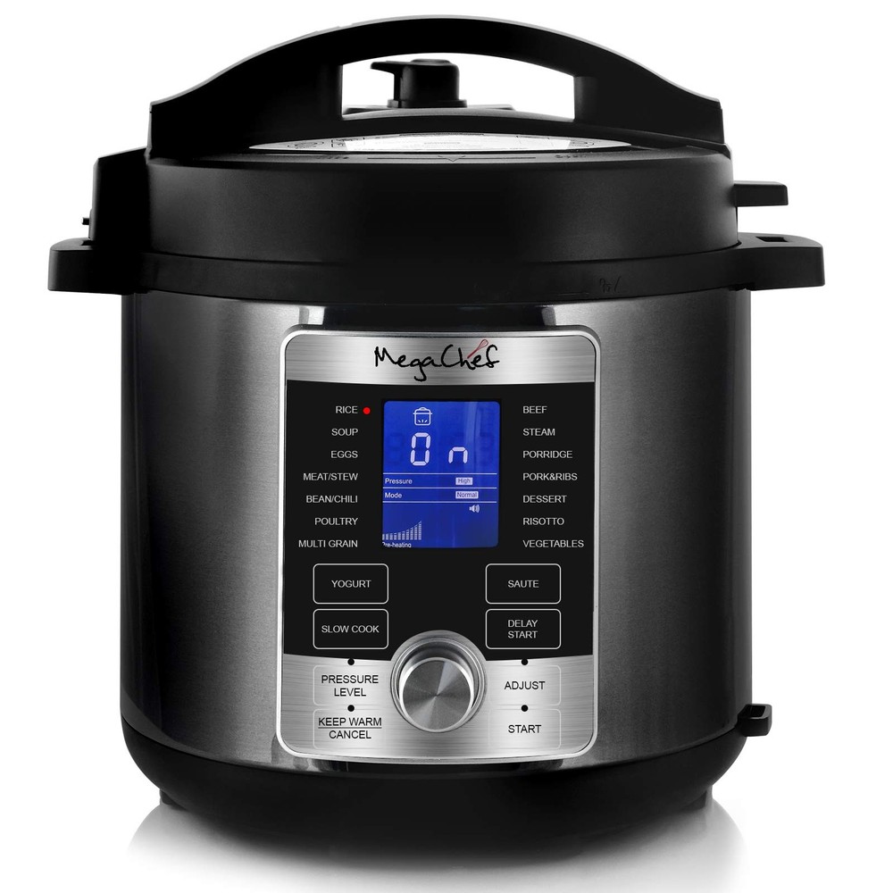 6 Quart Stainless Steel Electric Digital Pressure Cooker with Lid