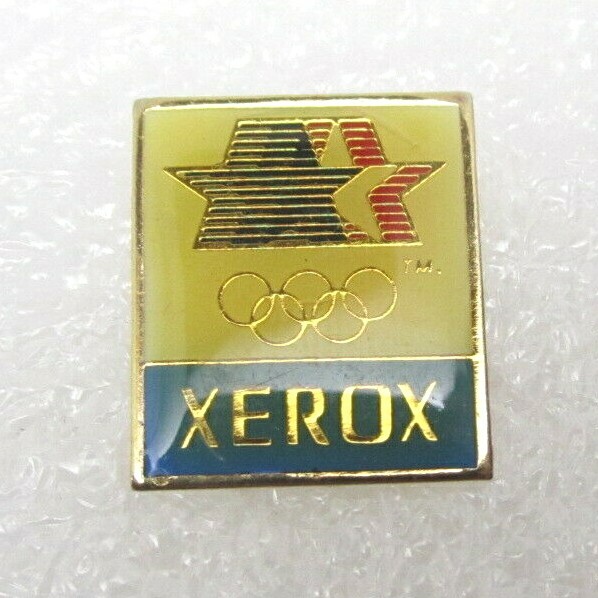Vintage 1984 Olympics Xerox Employee Lapel Pin (B262)