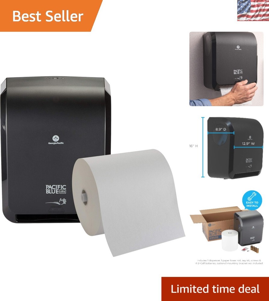 Automated Touchless Paper Towel Dispenser Kit - Hygienic and Easy to Use-image
